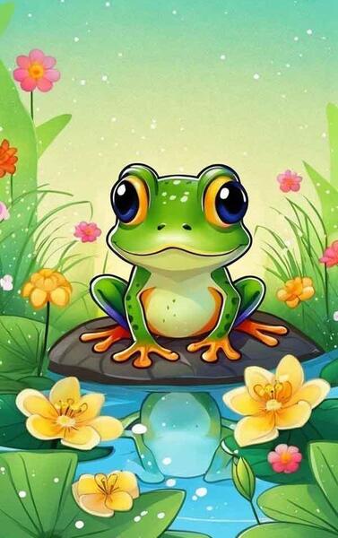 عکس قورباغه کارتونی کیوت
