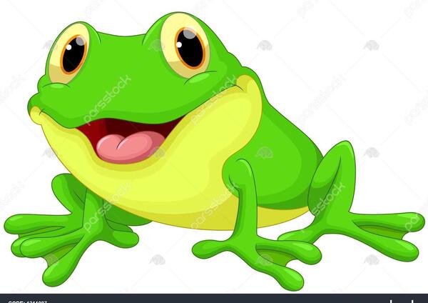 عکس قورباغه کارتونی برای استیکر