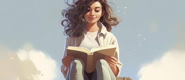 عکس کارتونی کتاب باز