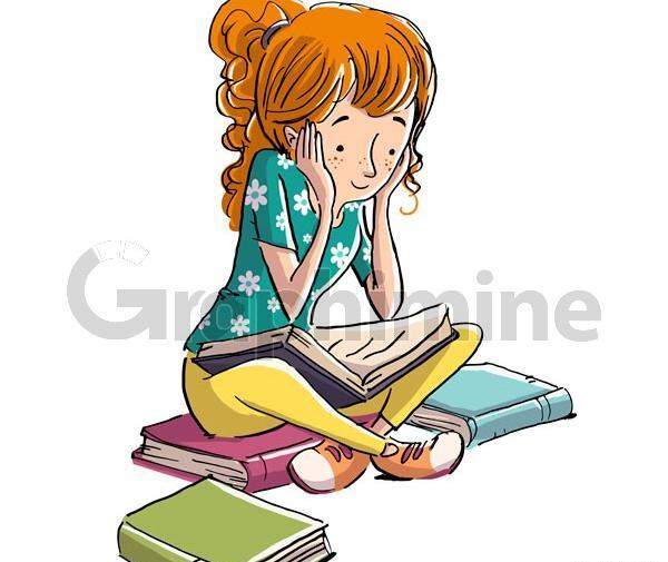 عکس کارتونی کتاب باز