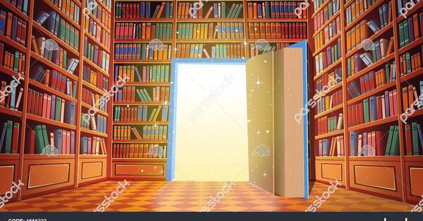 عکس کتابخانه کارتونی