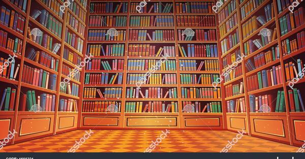 عکس کتابخانه کارتونی