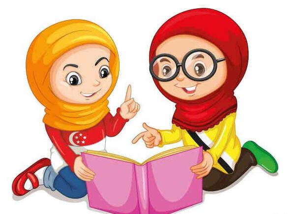 عکس کارتونی کتاب باز شده