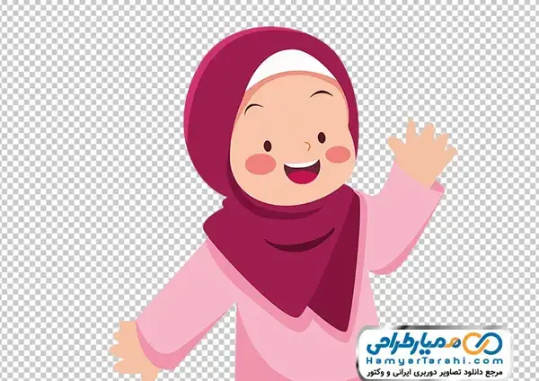 عکس دختر کارتونی کودکانه