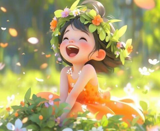 عکس دختر کارتونی کودکانه