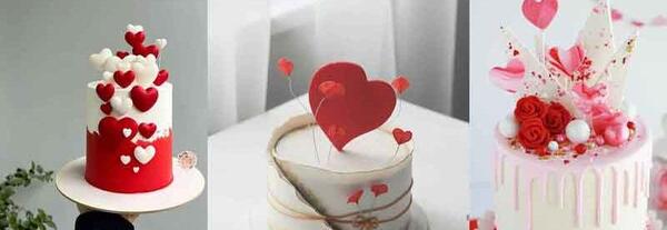 عکس کیک ولنتاین شیک