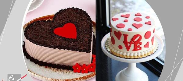 عکس کیک ولنتاین شیک