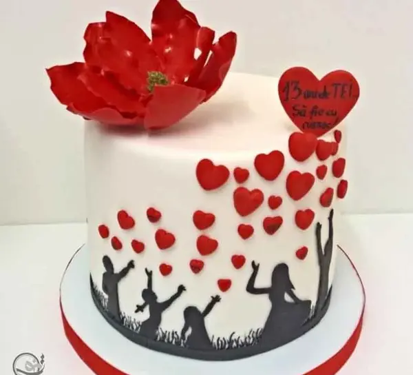 عکس کیک روز ولنتاین