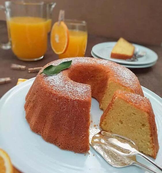 عکس کیک اسفنجی خانگی