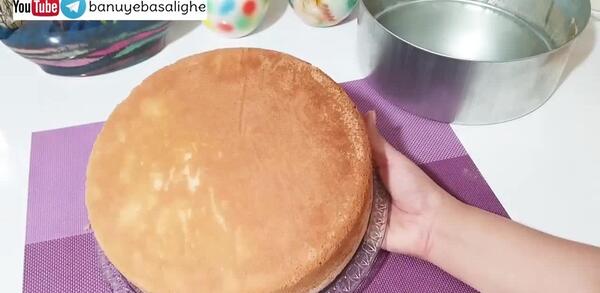 عکس کیک اسفنجی خانگی