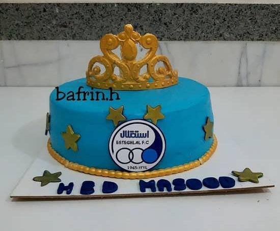 عکس کیک استقلالی جدید