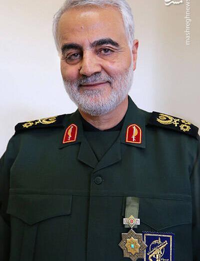 عکس از لبخند سردار سلیمانی
