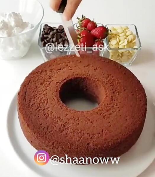 عکس کیک بستنی خانگی