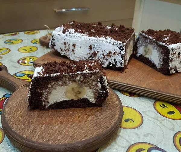 عکس کیک بستنی شکلاتی