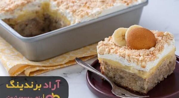 عکس کیک بستنی با میوه