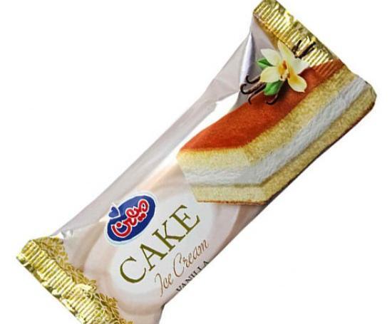 عکس کیک بستنی با میوه