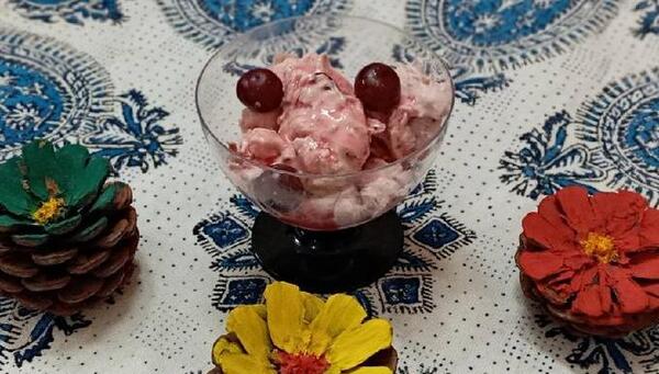 عکس کیک بستنی با میوه