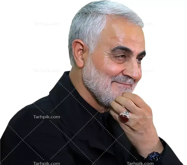 عکس از لبخند حاج قاسم