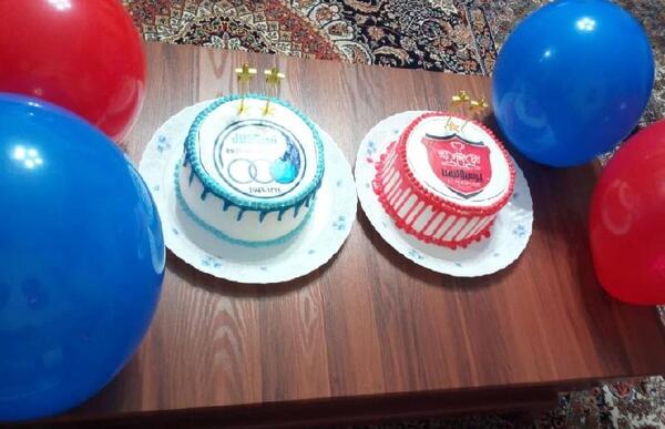 عکس کیک پرسپولیس و استقلال