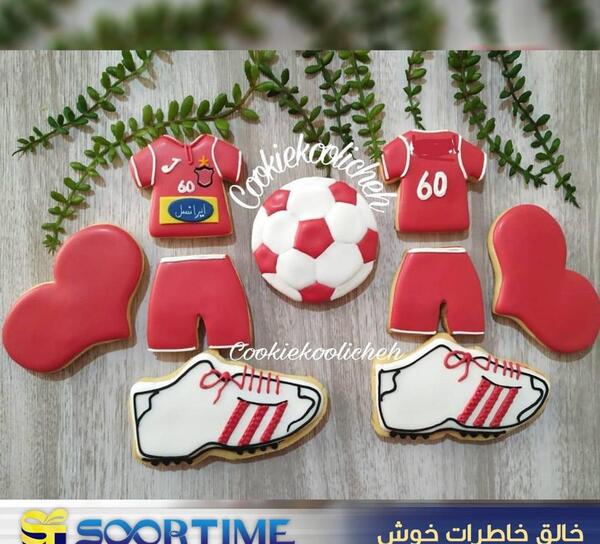 عکس کیک پرسپولیسی پسرانه