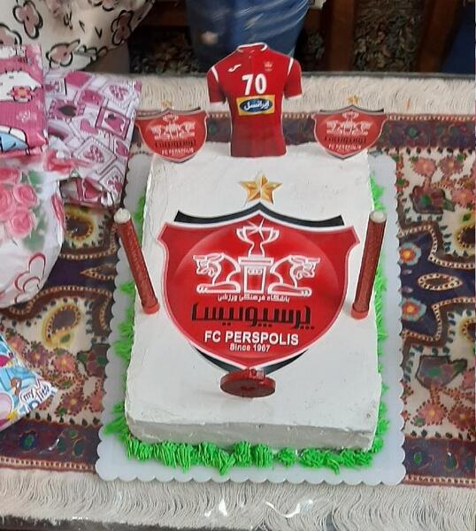 عکس کیک پرسپولیس پسرانه