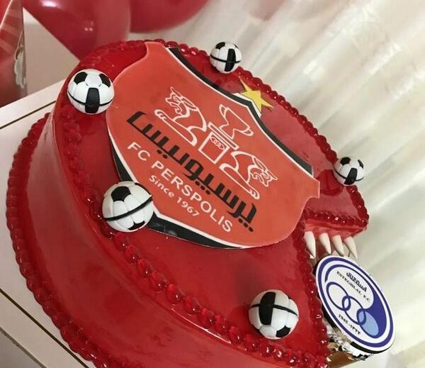 عکس کیک پرسپولیس دخترانه