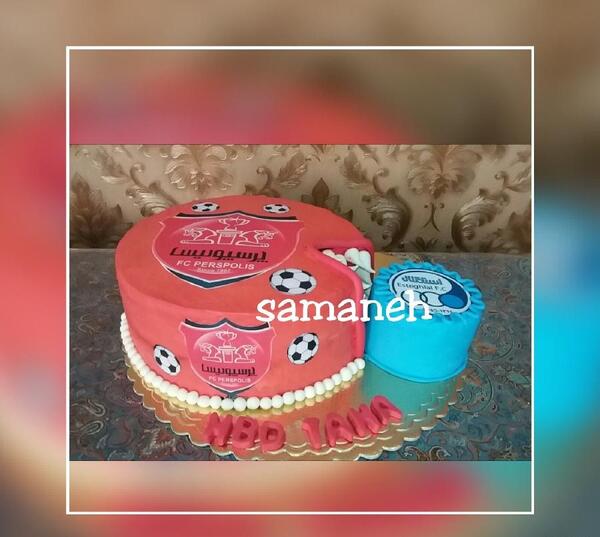 عکس کیک پرسپولیسی بزرگ