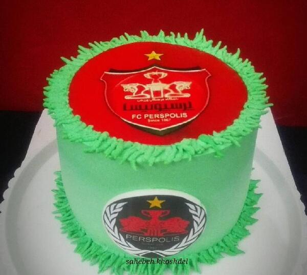 عکس کیک پرسپولیس بزرگ