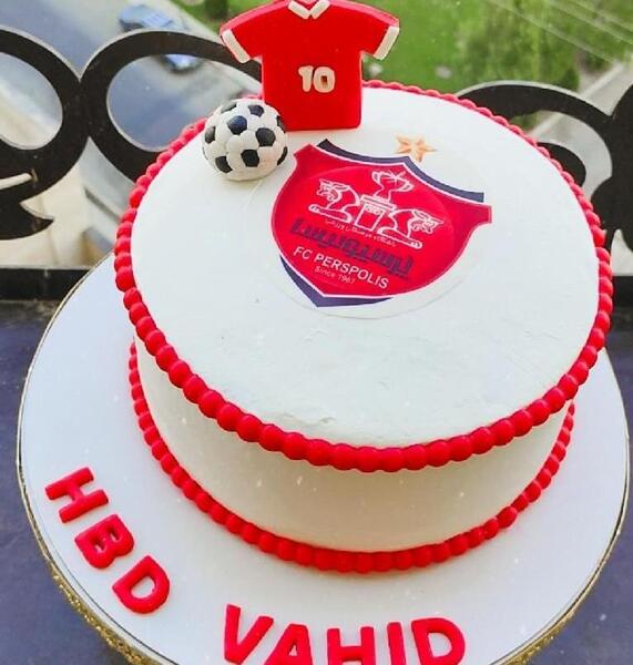 عکس کیک پرسپولیس بزرگ