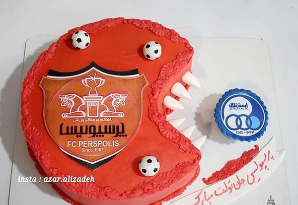 عکس کیک پرسپولیسی و استقلالی