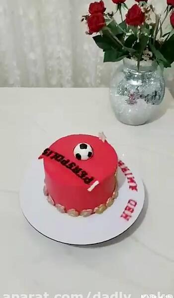 عکس کیک پرسپولیسی دو طبقه