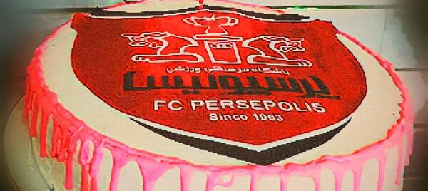 عکس کیک پرسپولیسی دو طبقه