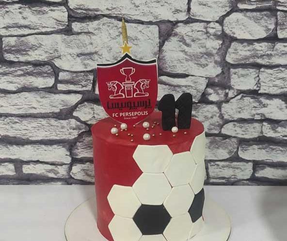 عکس کیک پرسپولیسی دو طبقه