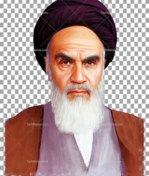 عکس امام خمینی با لبخند