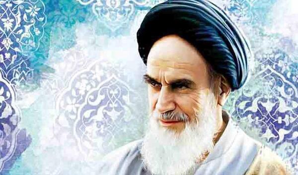 عکس امام خمینی با لبخند