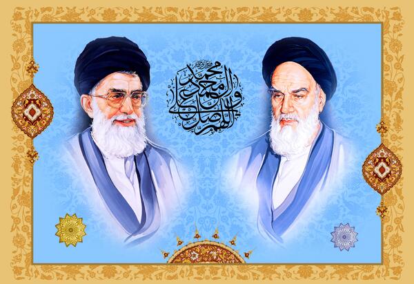 عکس امام خمینی با لبخند