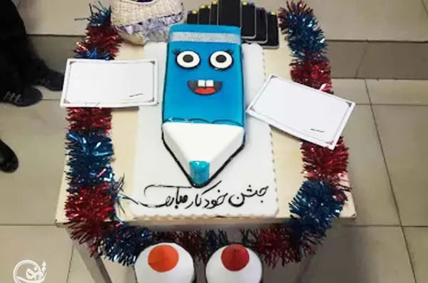 عکس کیک جشن خودکار دخترانه