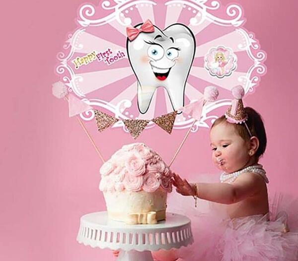عکس کیک دندونی دخترانه جدید