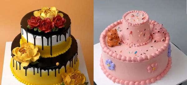 عکس کیک چند طبقه ای