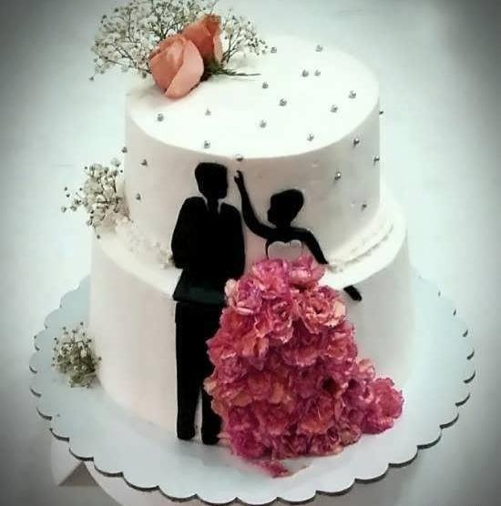 عکس کیک چند طبقه عروسی