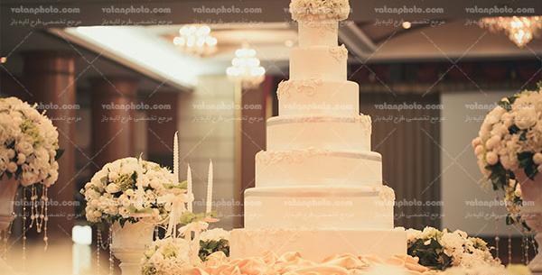 عکس کیک چند طبقه عروسی