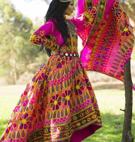 عکس لباس افغانی دخترانه جدید