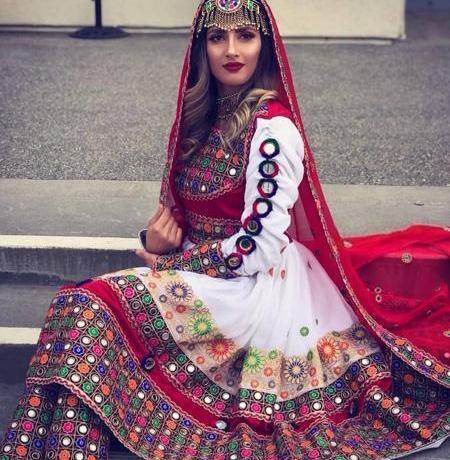 عکس دخترانه با لباس افغانی