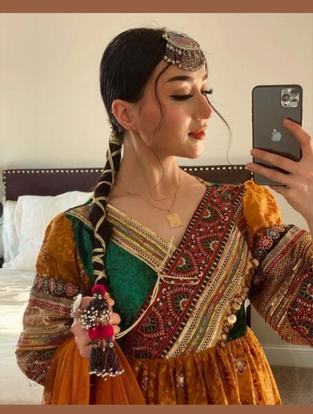 عکس مدل لباس مجلسی افغانی