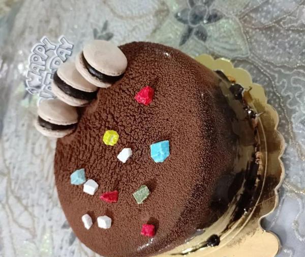 عکس کیک خانگی شکلاتی