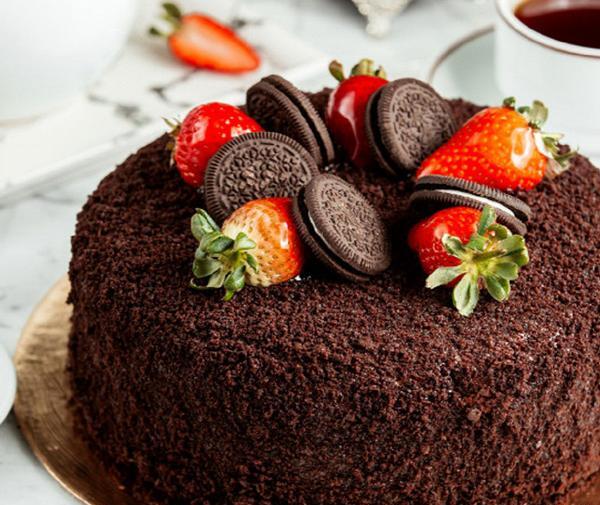 عکس کیک خانگی شکلاتی