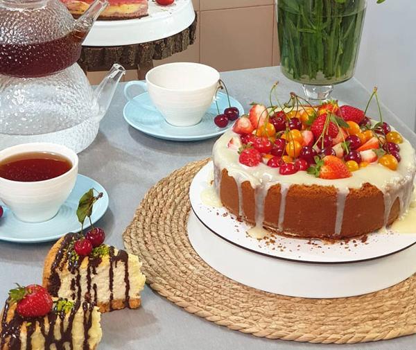 عکس کیک خانگی ساده شکلاتی