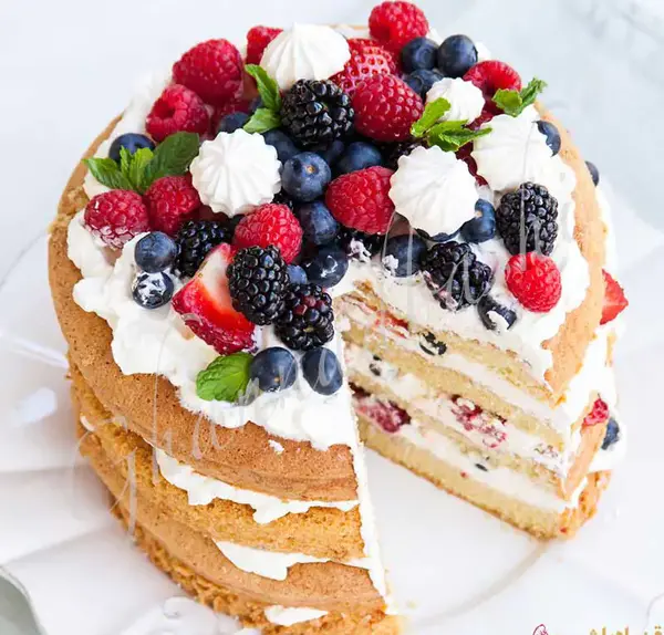 عکس کیک خانگی ساده بدون فر