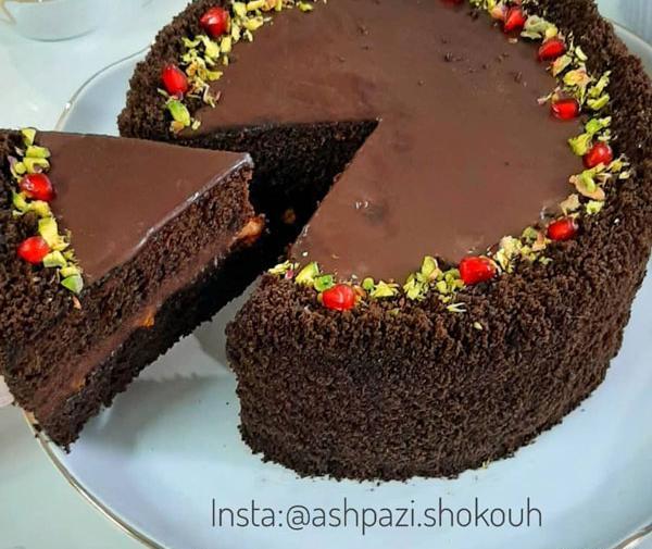 عکس تزیین کیک خانگی ساده
