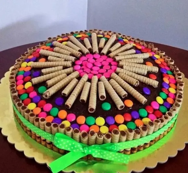 عکس از کیک خانگی ساده